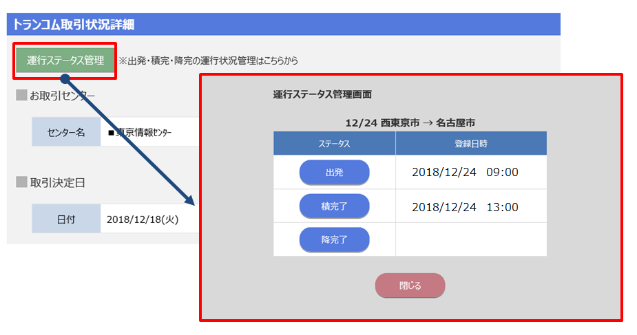 パートナー向け_運行ステータス管理機能